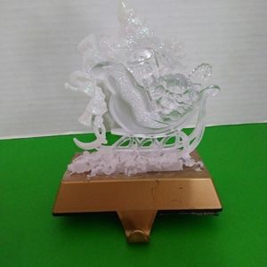 Santa Goodies Acrylic Sleigh Stocking Holder